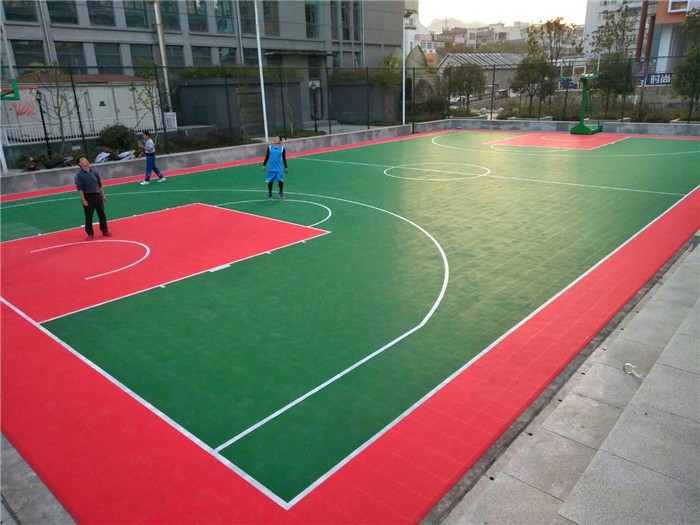 建始税务局篮球场悬浮地板