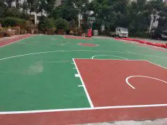 湖南浏阳永安某指导学校硅PU球场